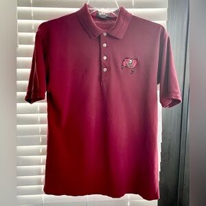 Antigua Men's Tampa Bay Buccaneers Polo Shirt - Short Sleeve Shirt - Size Med